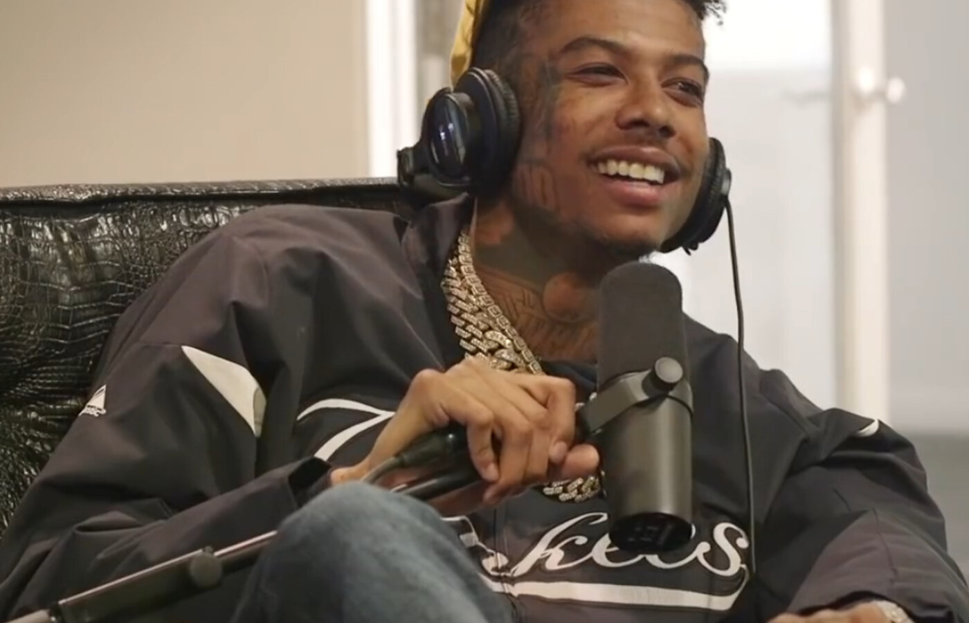Rapper Blueface during a 2020 interview