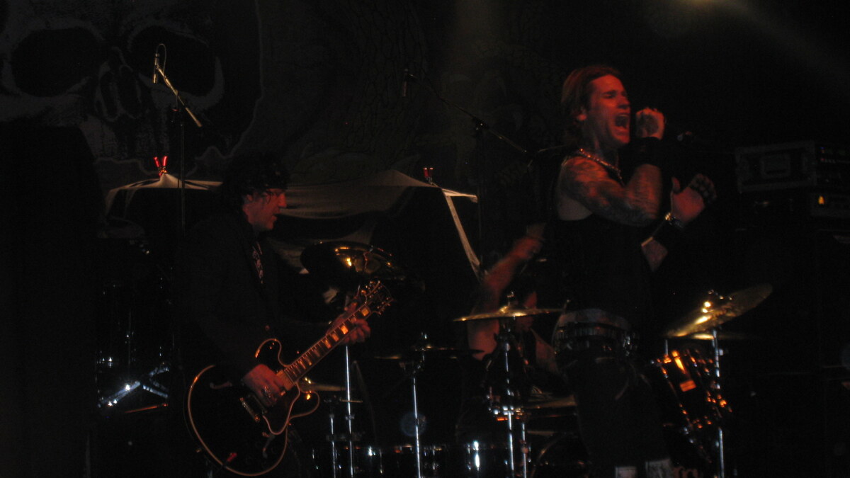 Rock band Buckcherry performing live in 2011