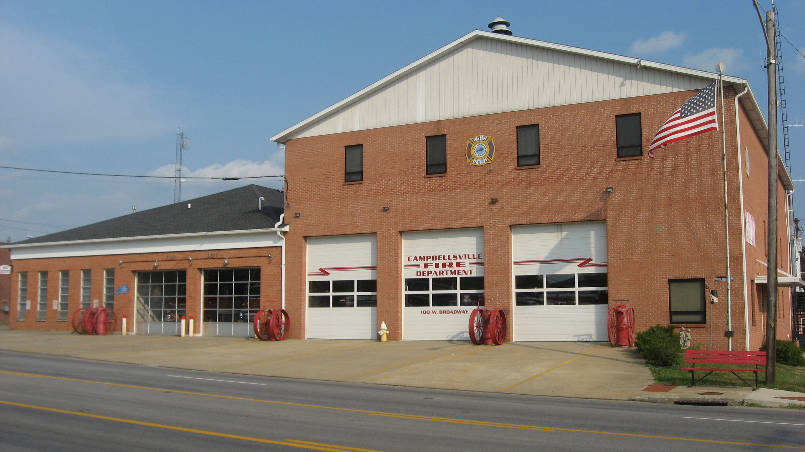 Campbellsville fire and police station in Kentucky