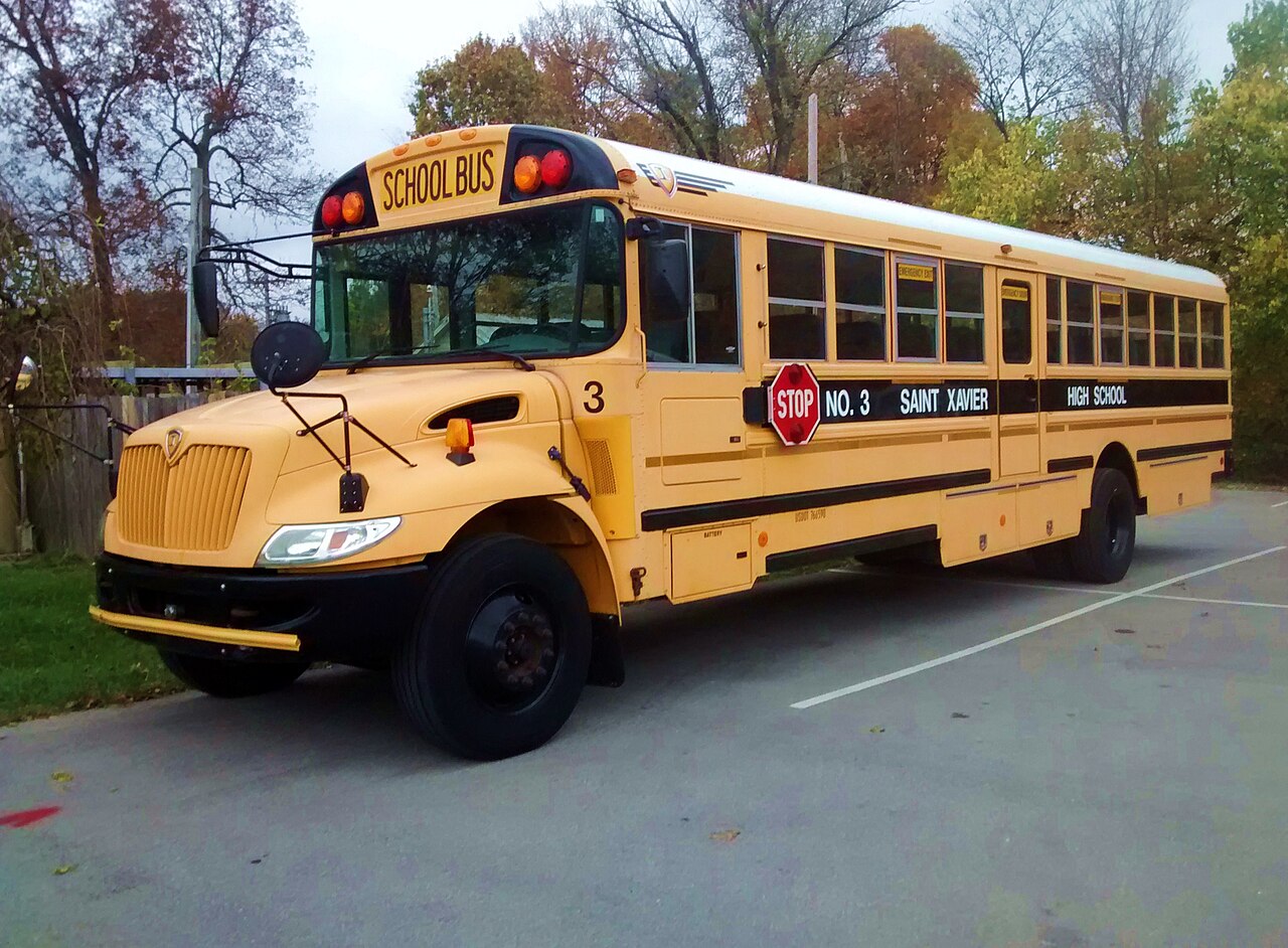 Representative school bus photographed in Louisville, Kentucky