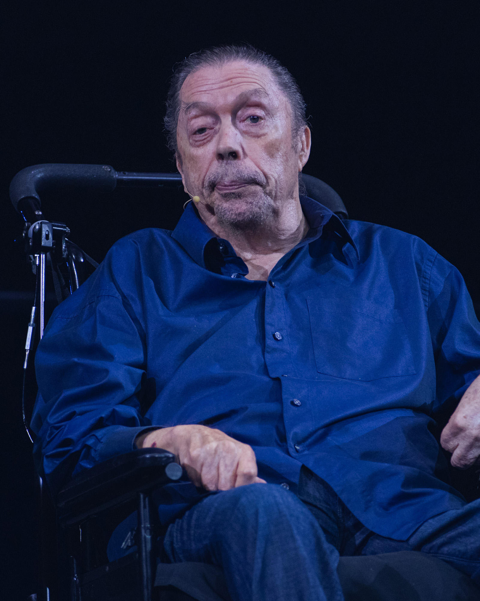 Tim Curry smiling at a Rocky Horror Picture Show anniversary event in 2025