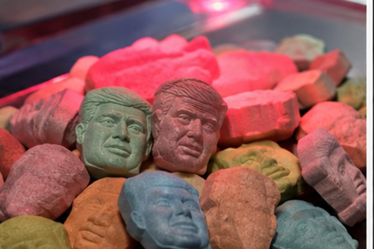 Representative editorial image for Trump-Shaped Ecstasy Pills Trigger Red Alert Over Potentially Lethal Chemical