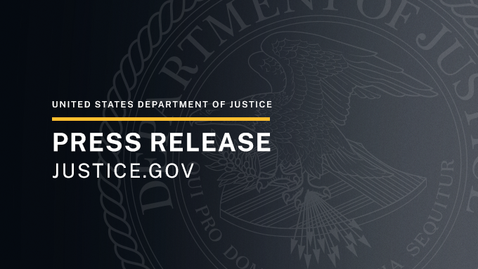 United States Department of Justice press release graphic