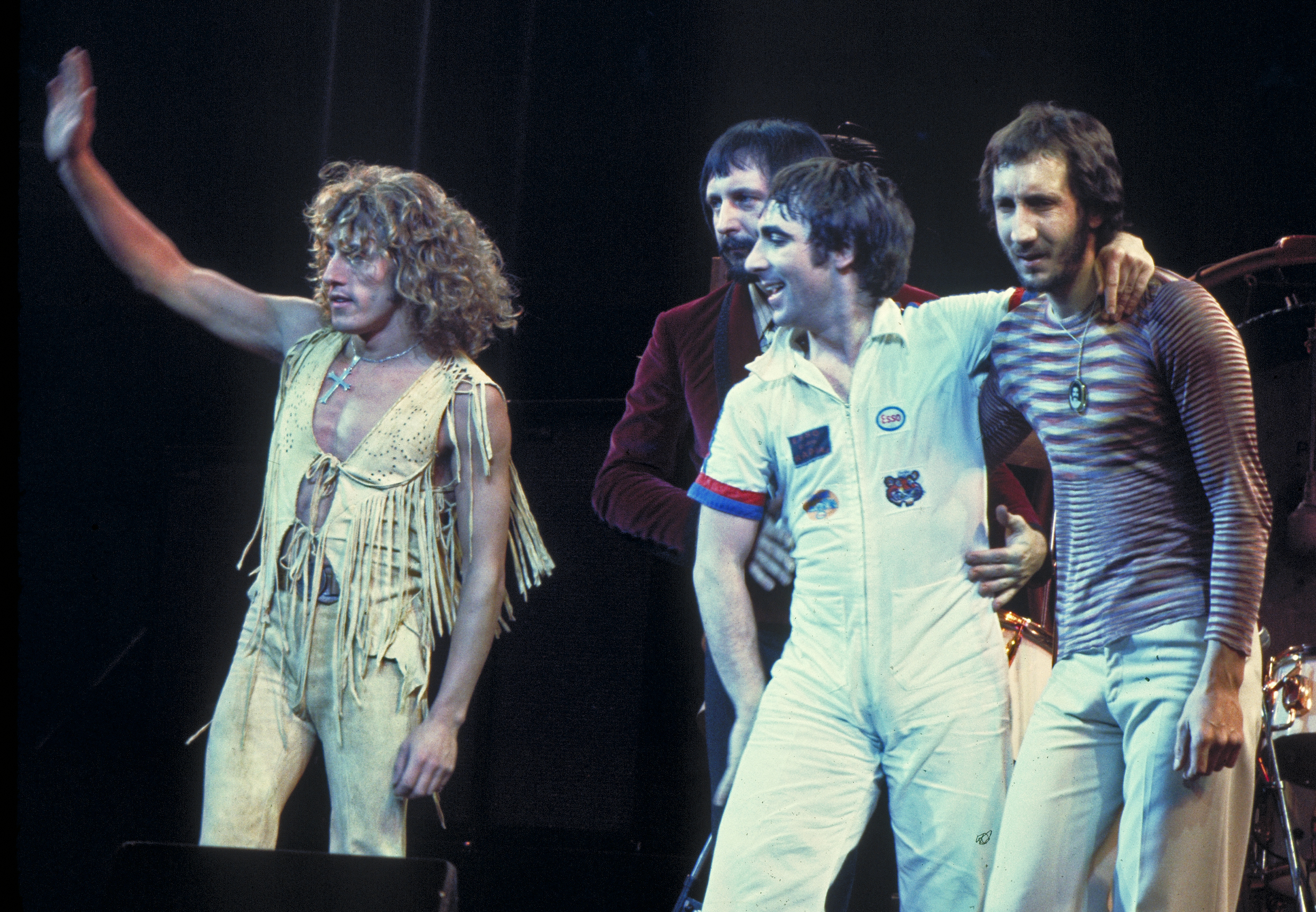 The Who performing live together onstage in 1975