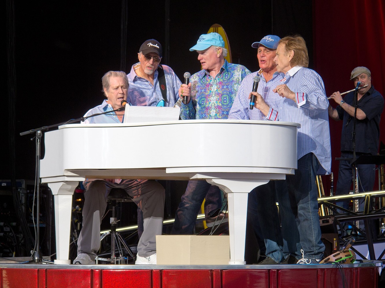 The Beach Boys performing during their 2012 reunion
