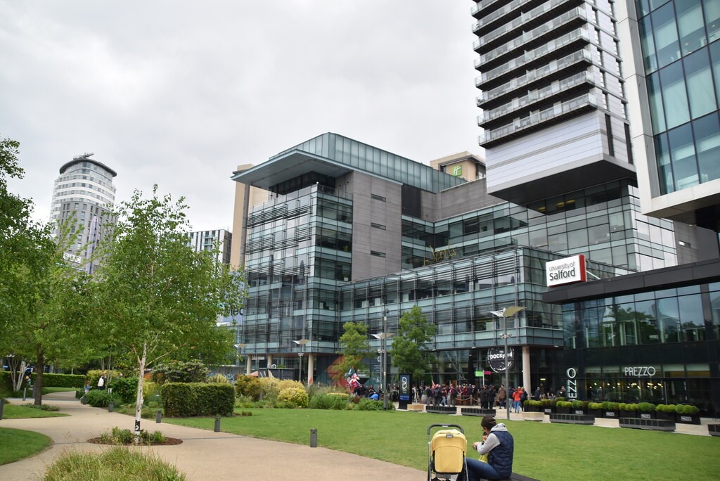 BBC buildings at MediaCityUK in Salford