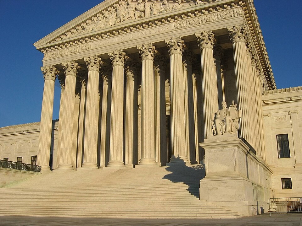 The United States Supreme Court building in Washington