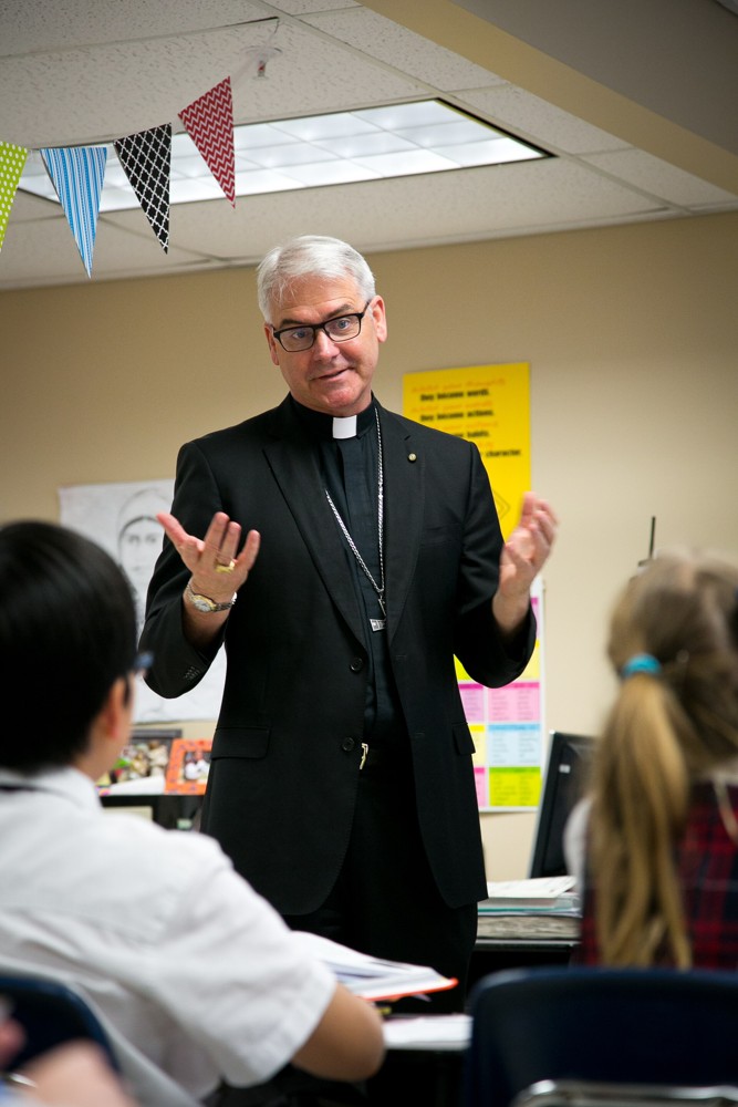 Archbishop Paul Coakley in a file photograph
