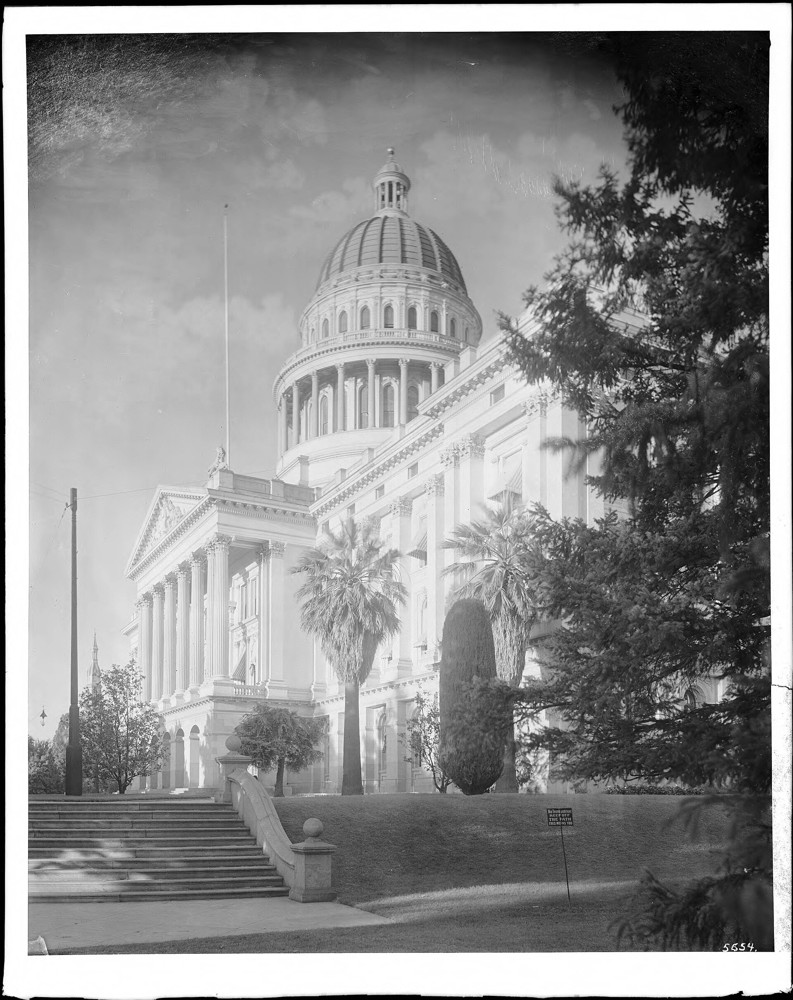 Historical photograph of California’s State Capitol in Sacramento