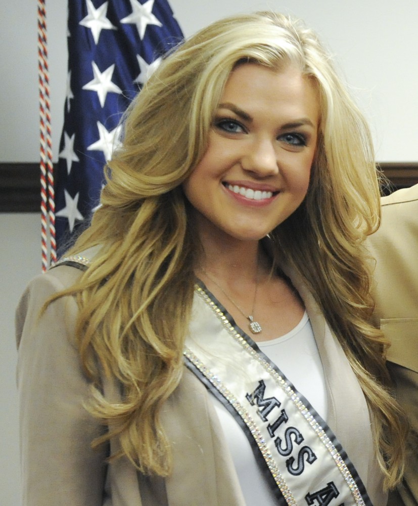 Erika Frantzve, now Erika Kirk, photographed during a 2012 Marine Corps visit