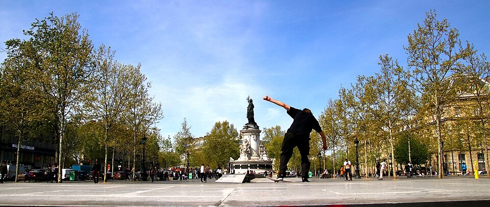 Place de la République in Paris on April 18, 2019