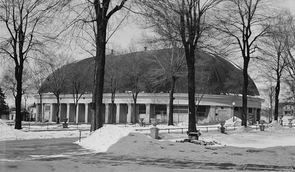 The Salt Lake Tabernacle in a historical exterior photograph