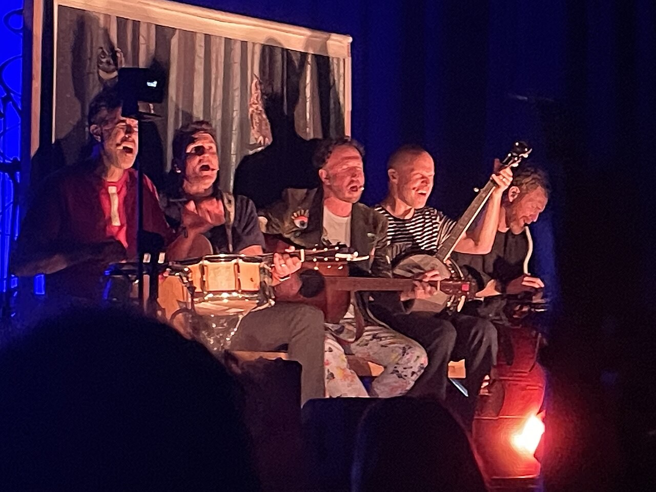 Guster performing in a 2024 concert photograph