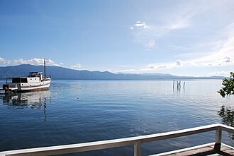 Milne Bay seen from Alotau in December 2008