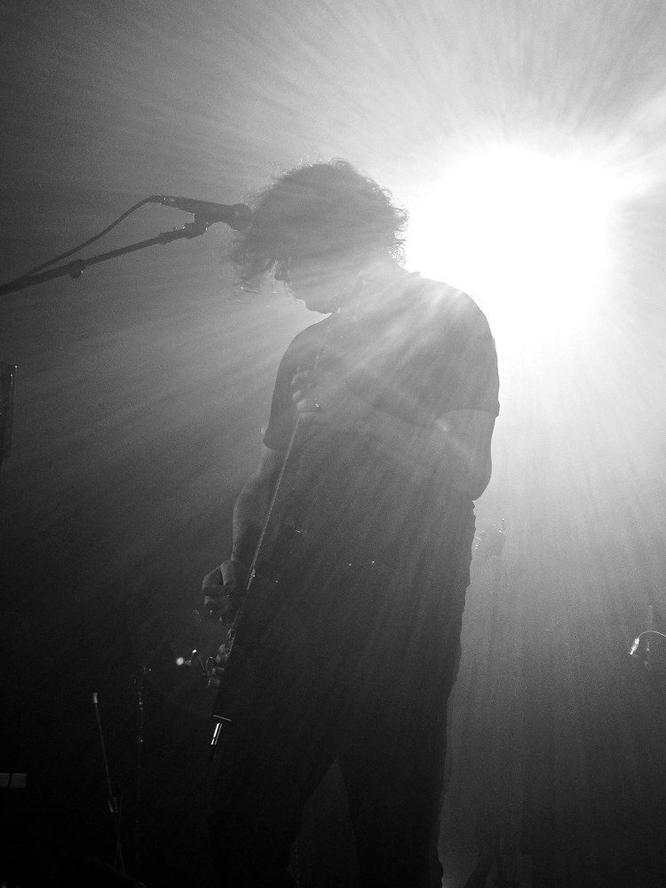 Jack White performing live with a guitar