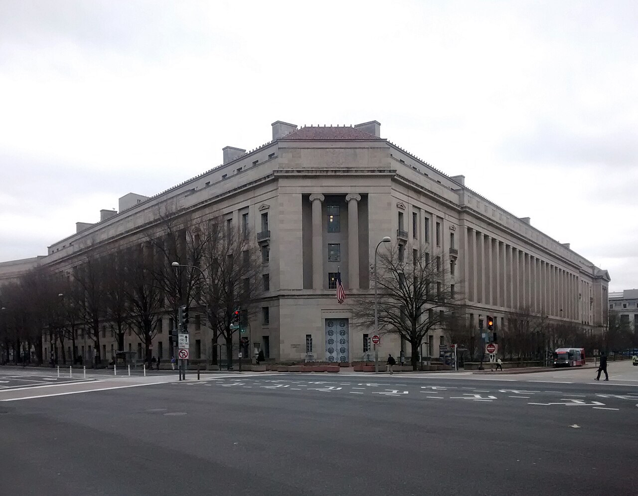 File photograph of the Robert F. Kennedy Department of Justice Building in Washington, D.C., in 2014.