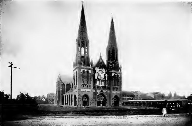 Saint Mary’s Cathedral in Rangoon in a historical photograph published in 1900