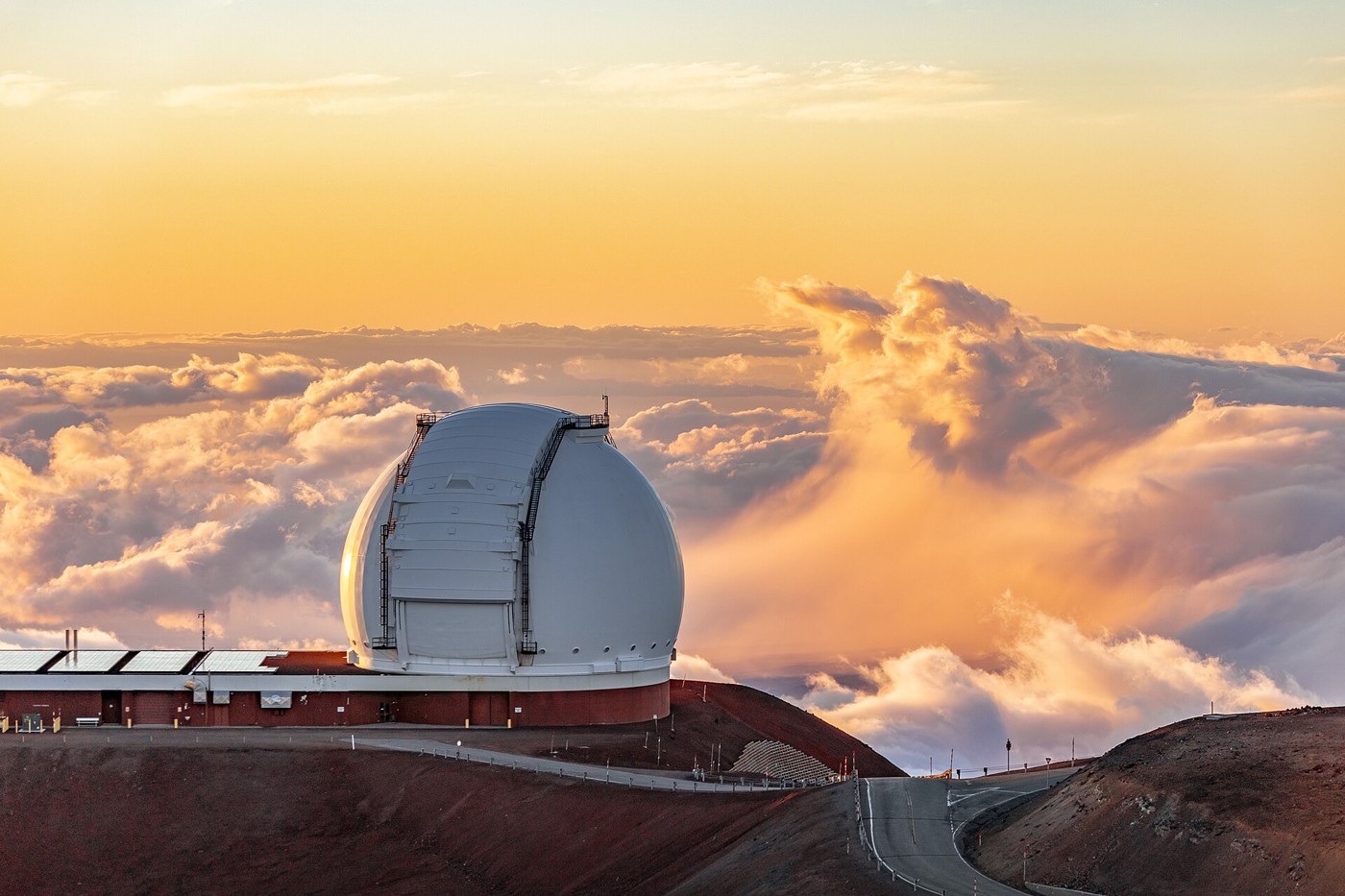 A telescope dome at W. M. Keck Observatory