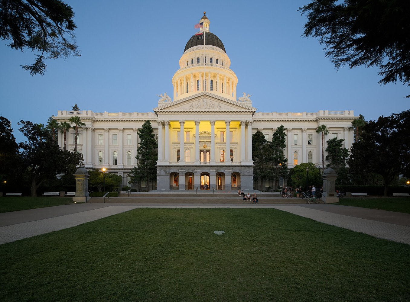 The California State Capitol building in Sacramento