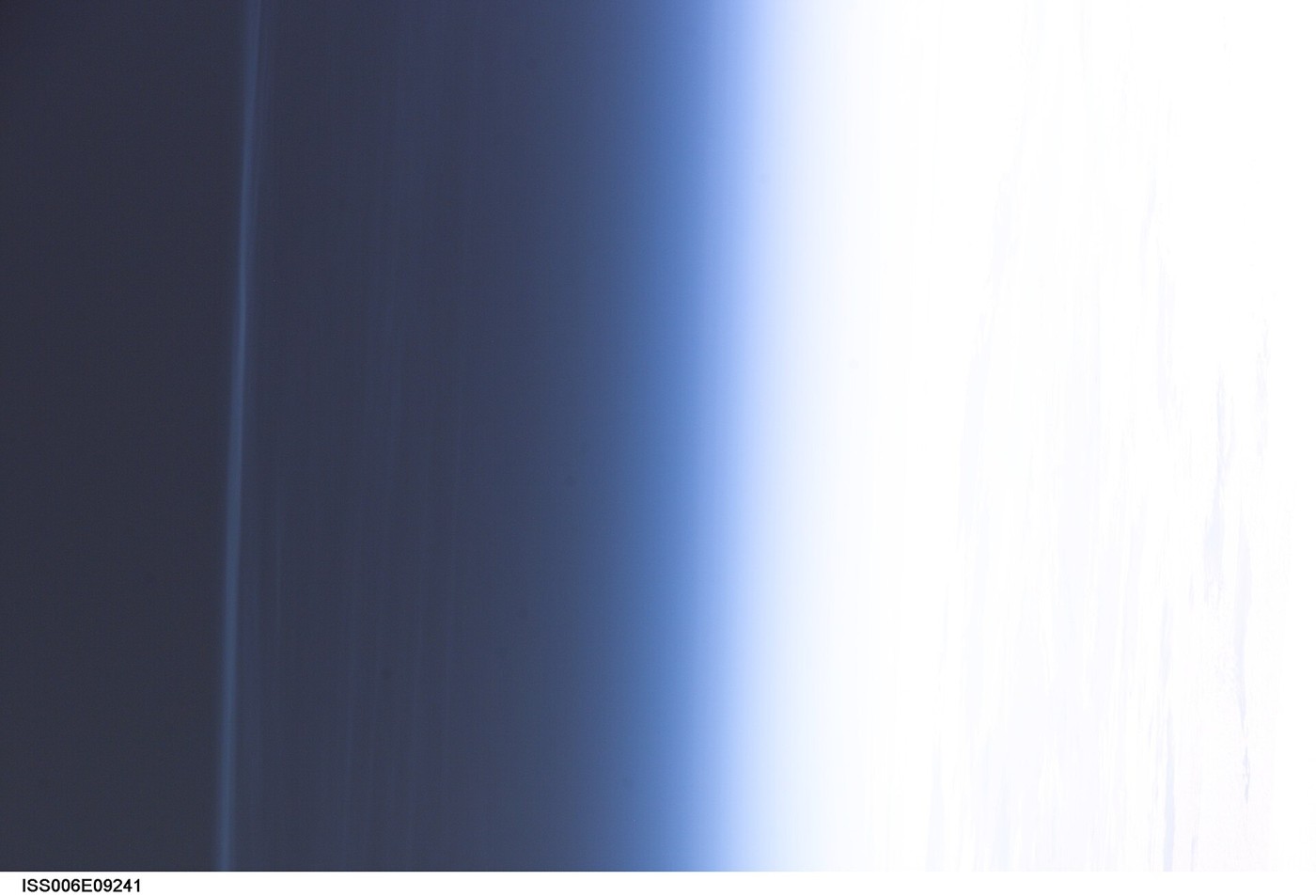 Earth’s atmospheric limb photographed from the International Space Station