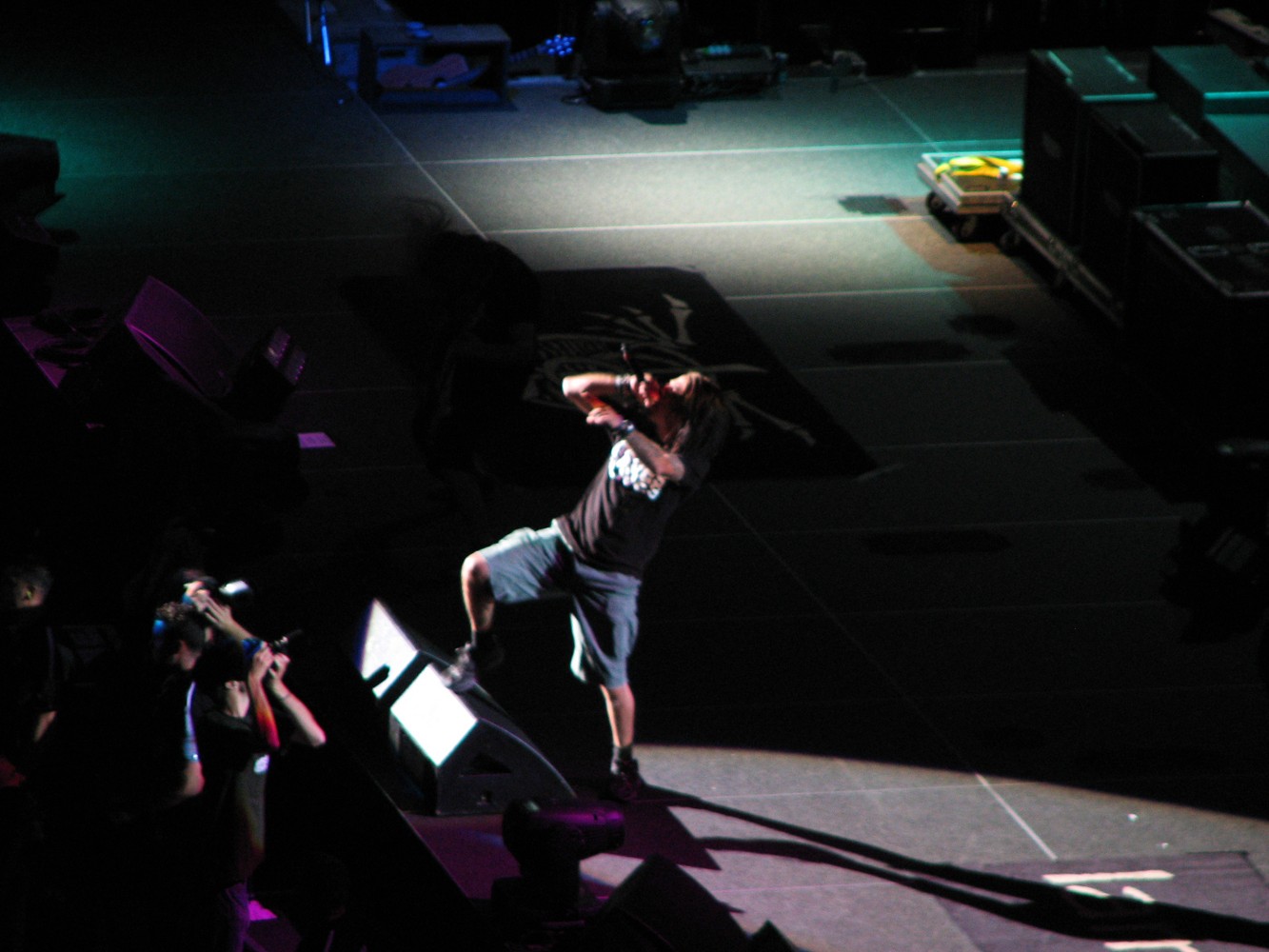 Randy Blythe performing in a 2010 concert photograph