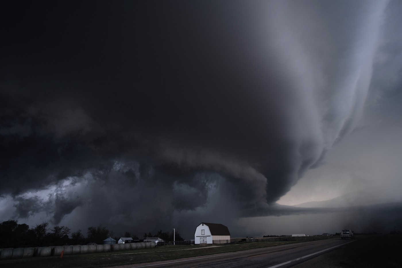 Representative file photograph of a supercell thunderstorm in Kansas in 2019, unrelated to current alerts.