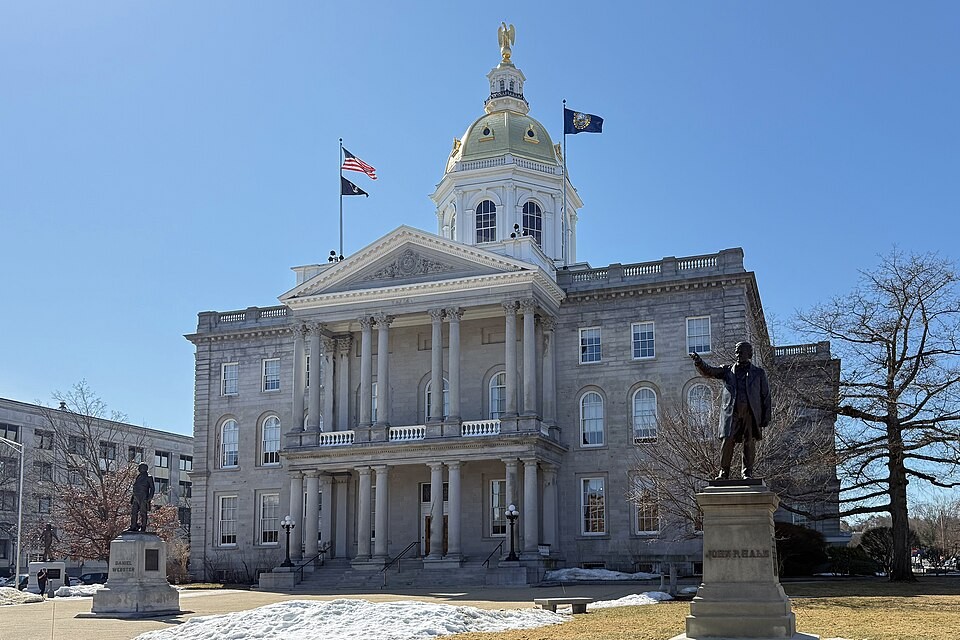 New Hampshire State House in Concord photographed in March 2025