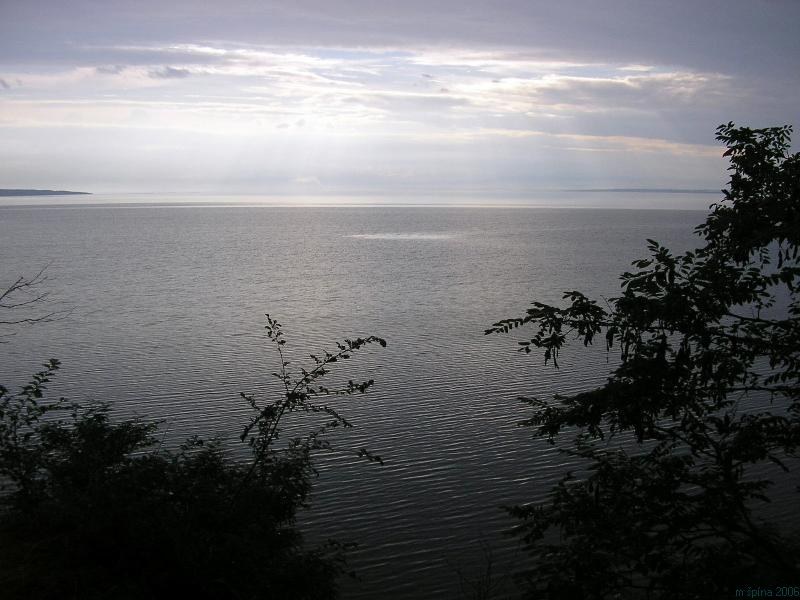 The exposed bed of the former Kakhovka Reservoir in Ukraine