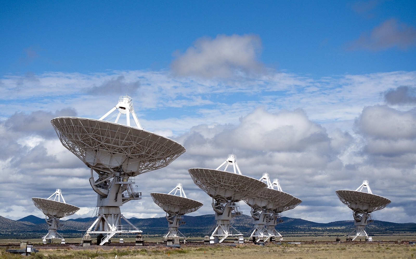Radio telescope dishes of the Very Large Array
