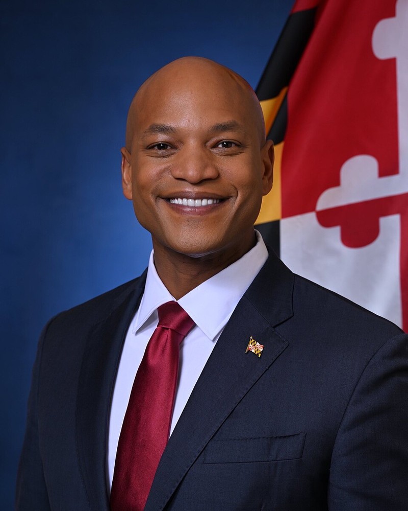 Wes Moore in his official 2023 Maryland gubernatorial portrait